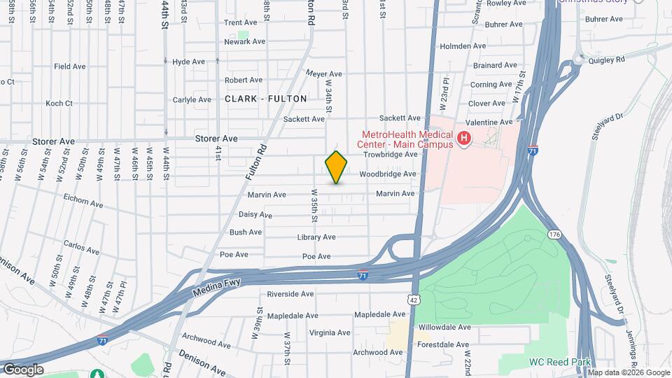 3338 Marvin Ave Map and Location Details