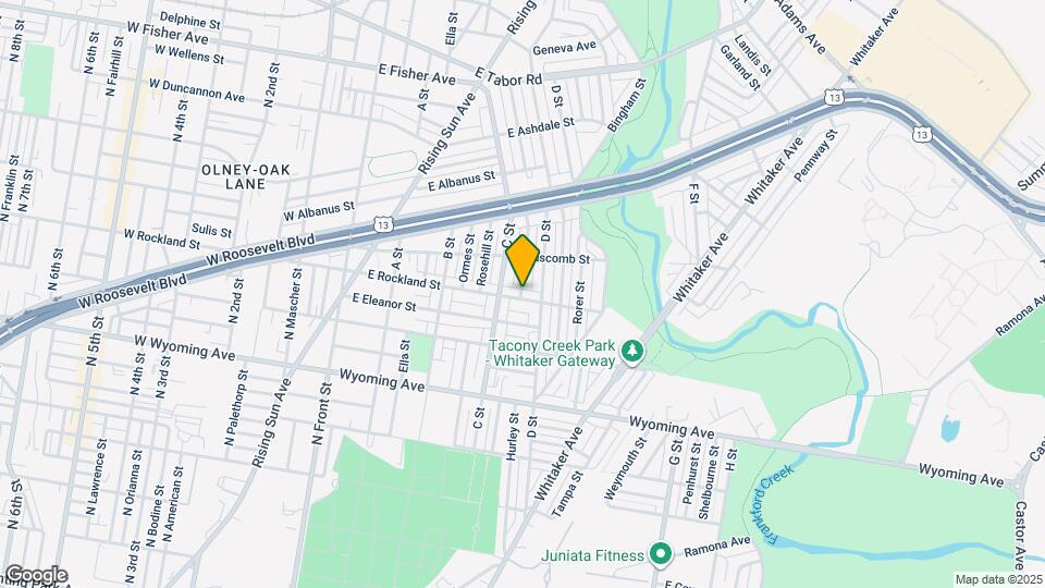 423 E Rockland St Map and Location Details