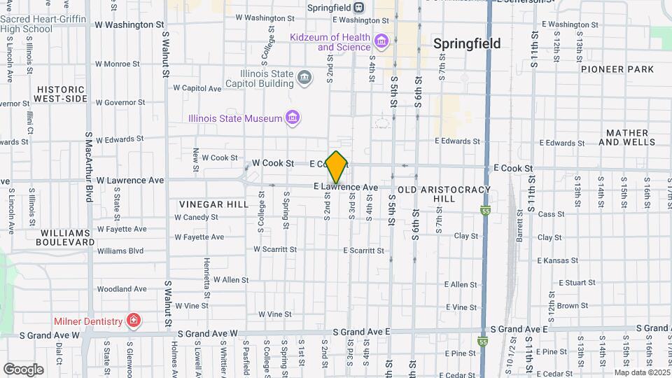 222 E Lawrence Ave Mapa y Detalles de la Ubicación