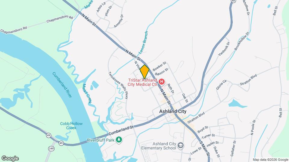 122 N Vine St Map and Location Details
