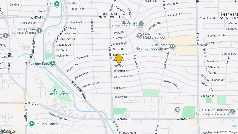 1717 Althea Dr Map and Location Details