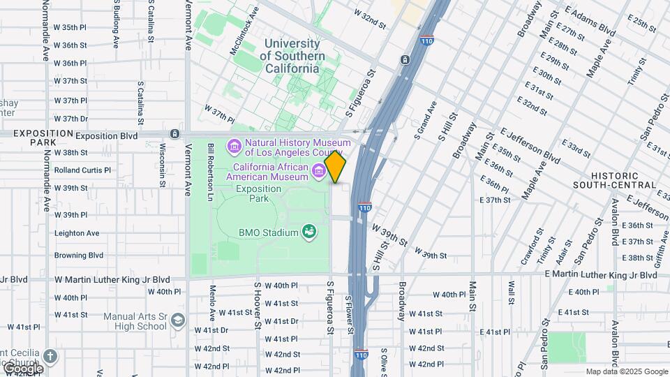 Hub LA Coliseum Map and Location Details