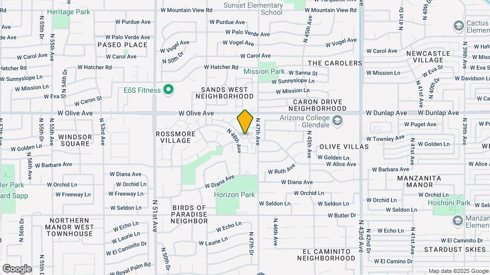 4734 W Townley Ave Map and Location Details