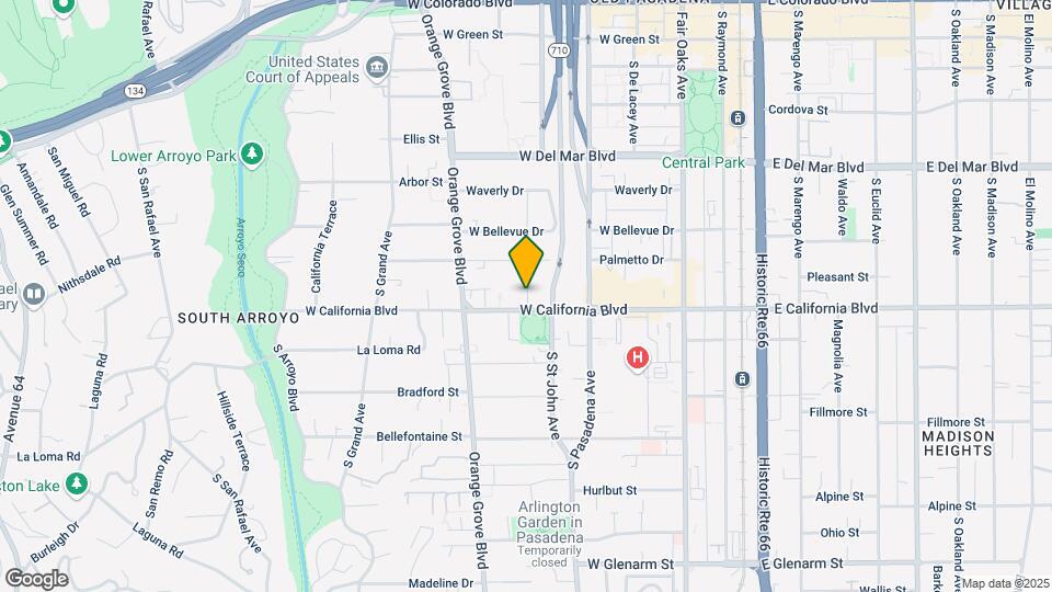 295 W California Blvd Map and Location Details