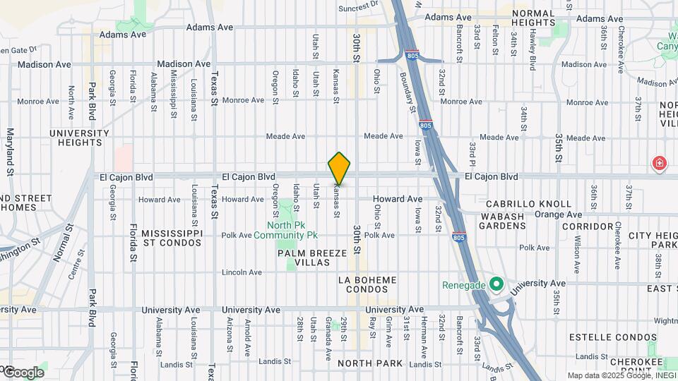 4225 Kansas St Map and Location Details