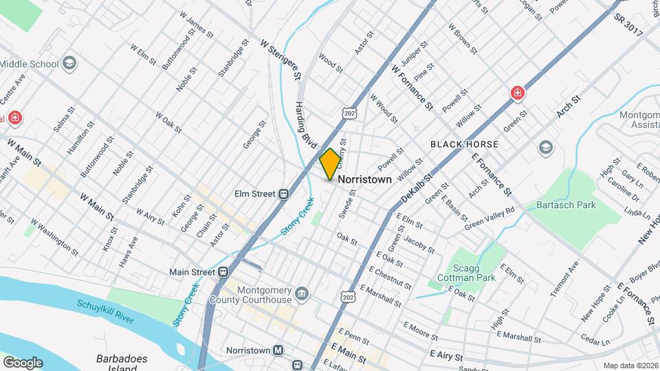 104 W Elm St Map and Location Details