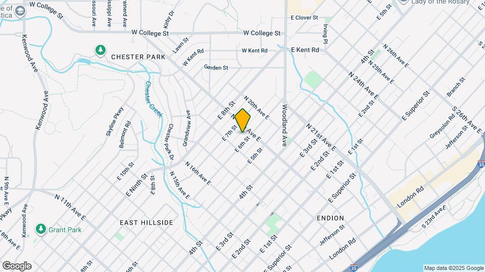 1821 E 6th St Map and Location Details