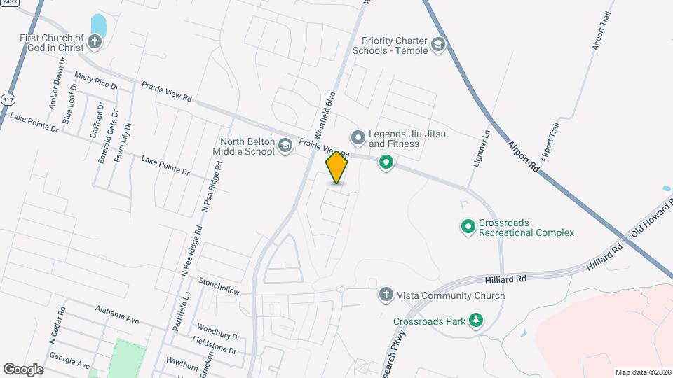 1402 Shadow Hl Ln Map and Location Details