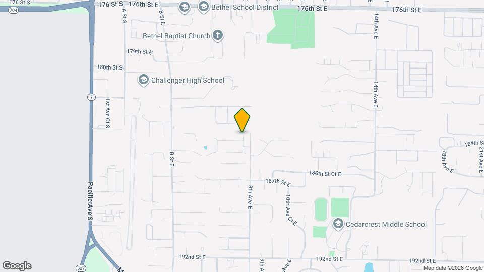 715 184th St Ct E Map and Location Details