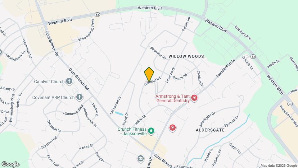 142 Cardinal Rd Map and Location Details