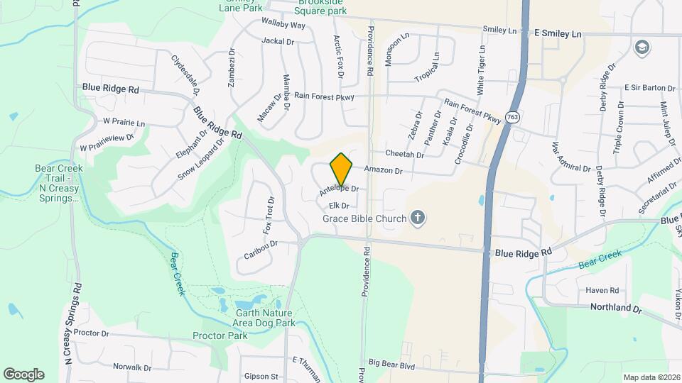 114-116-116 Antelope Dr Map and Location Details