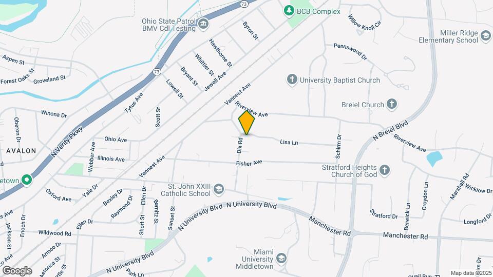1803 Dix Rd Map and Location Details
