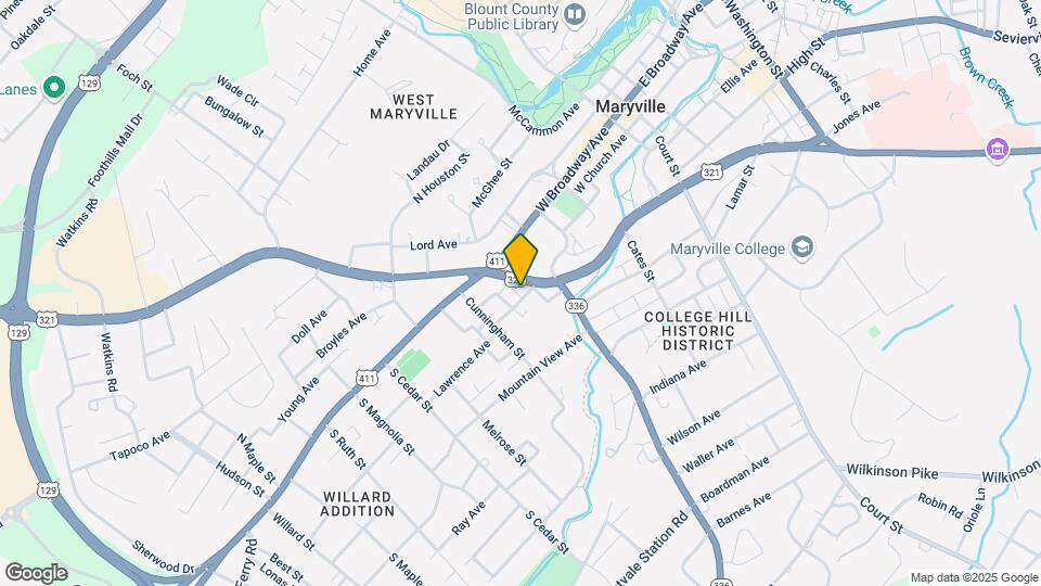 417 Highland Ave Mapa y Detalles de la Ubicación
