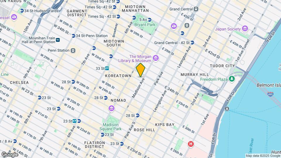 172 Madison Avenue Map and Location Details