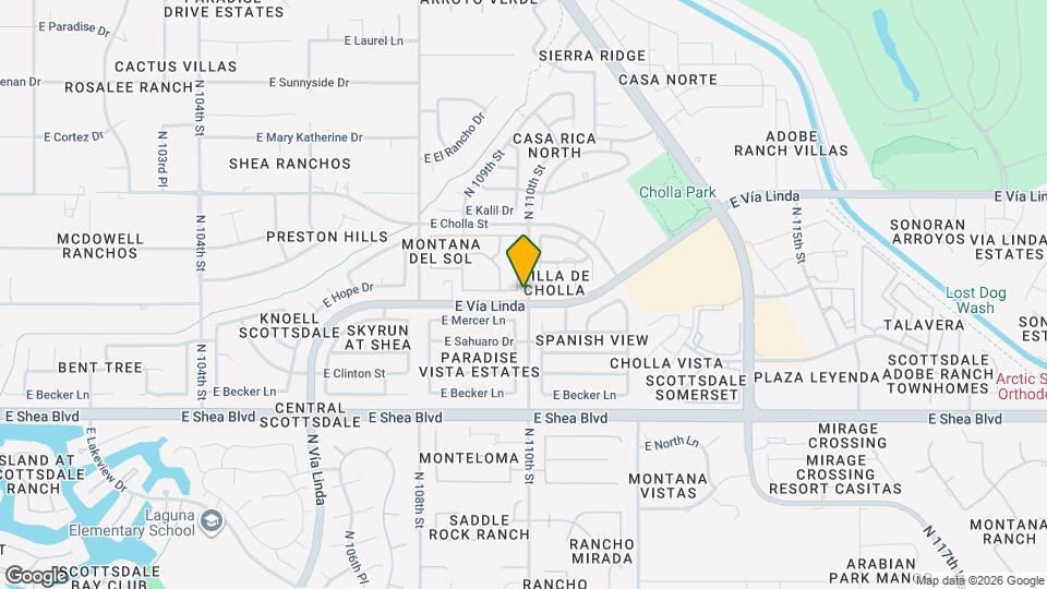 11017 N 109th Way Map and Location Details