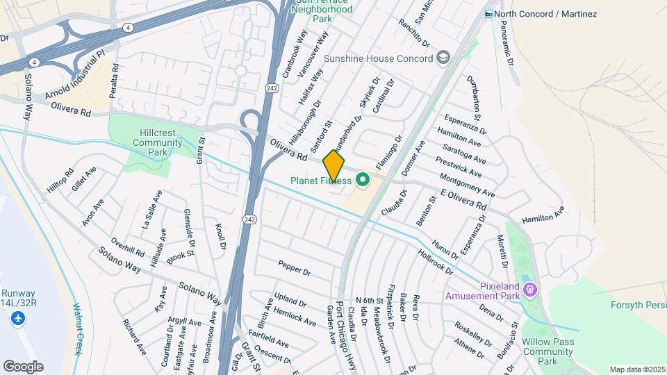 2415 Olivera Rd Map and Location Details