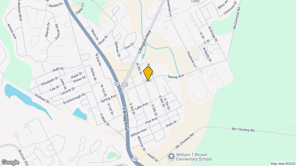 502 Spring Ave Map and Location Details