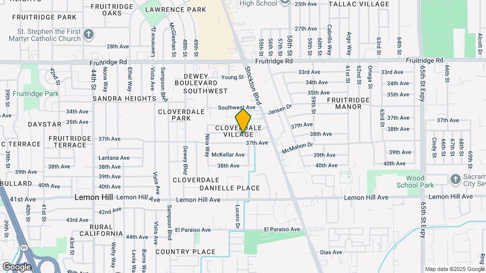 5302 Thurman Way Map and Location Details