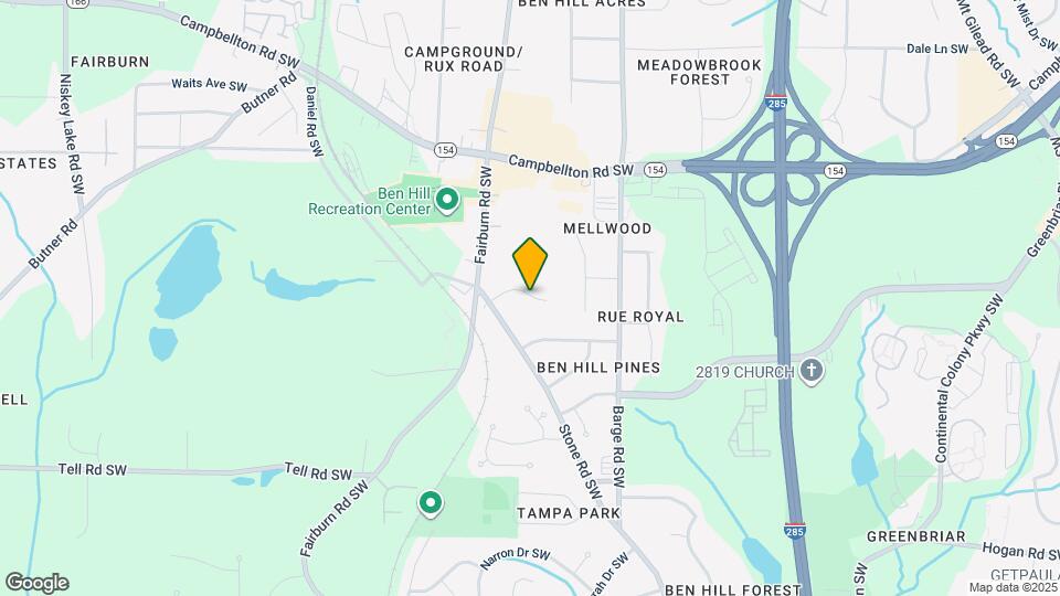 3704 Asbury Ln SW Map and Location Details