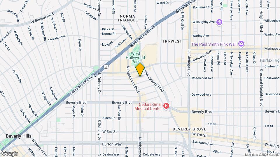 8732 Rangely Ave Map and Location Details