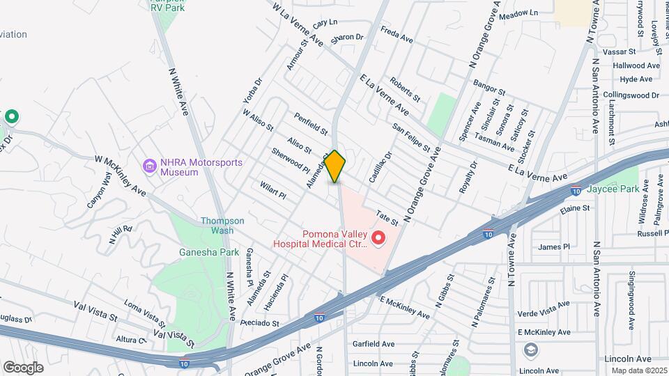 1833 N Garey Ave Mapa y Detalles de la Ubicación