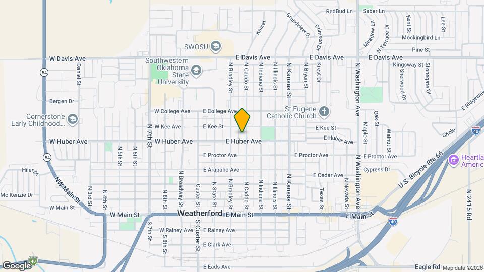 609 N Caddo St Map and Location Details