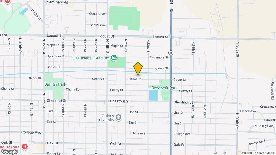 2041 Cedar St Map and Location Details