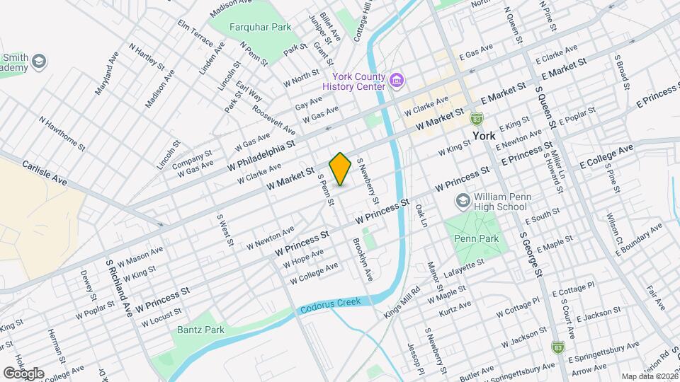 351 W King St Map and Location Details