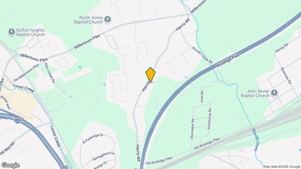 1940 Harris Rd Map and Location Details