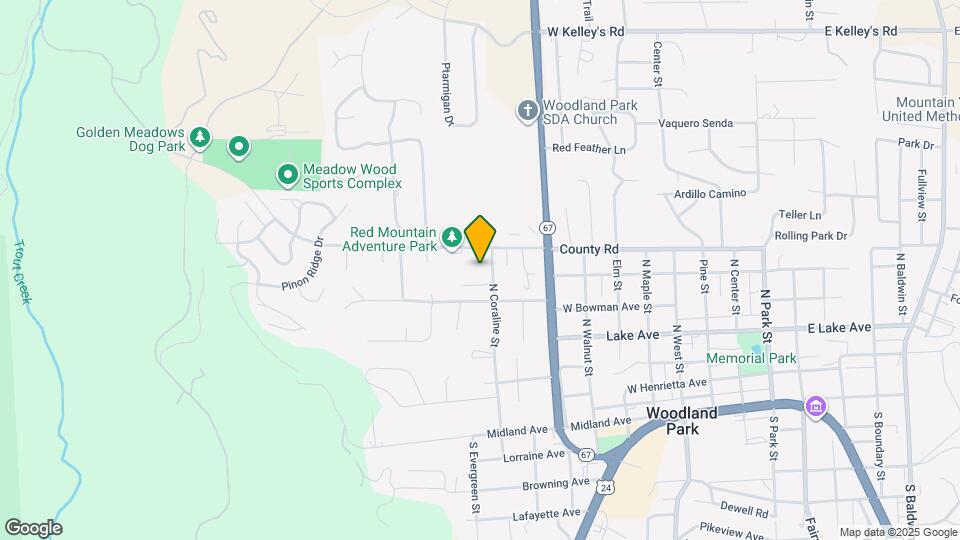 600 N Coraline St Map and Location Details