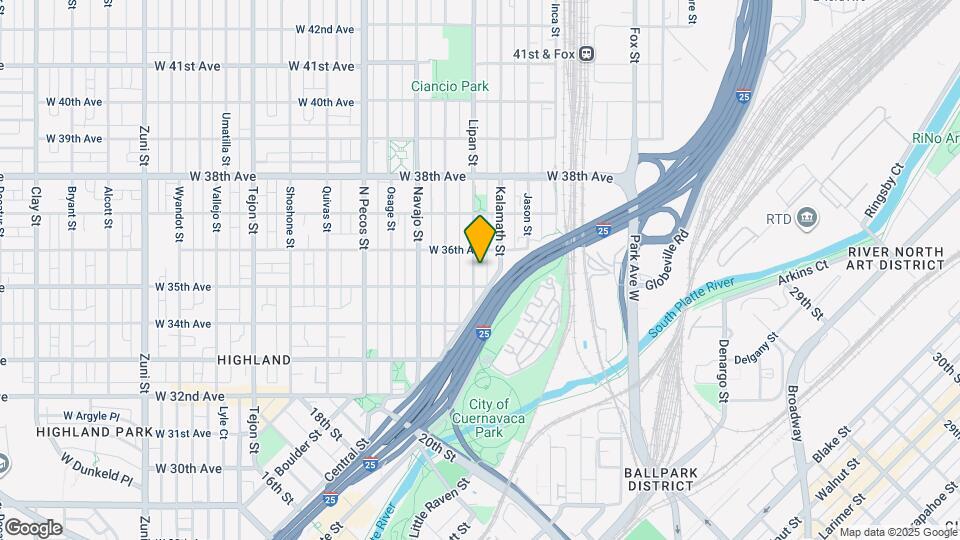 3526 Lipan St Map and Location Details