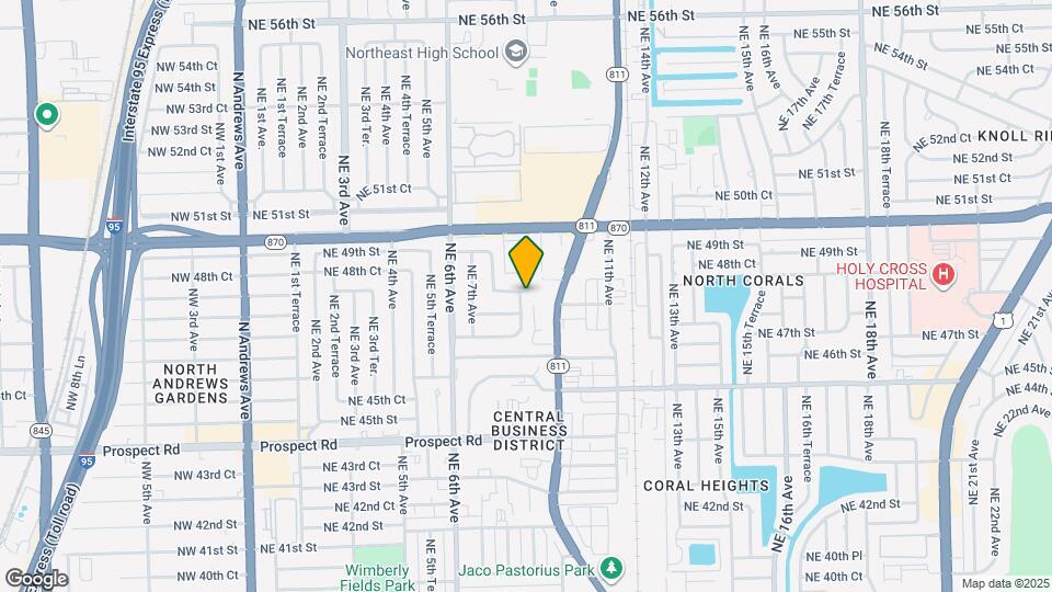 4780 NE 8th Terrace Map and Location Details