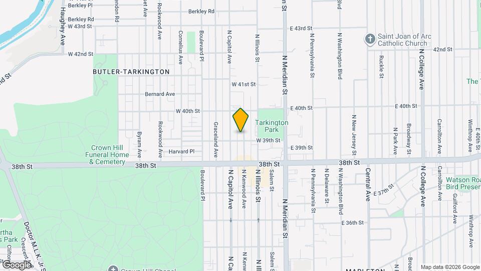 3910 N Kenwood Ave Map and Location Details