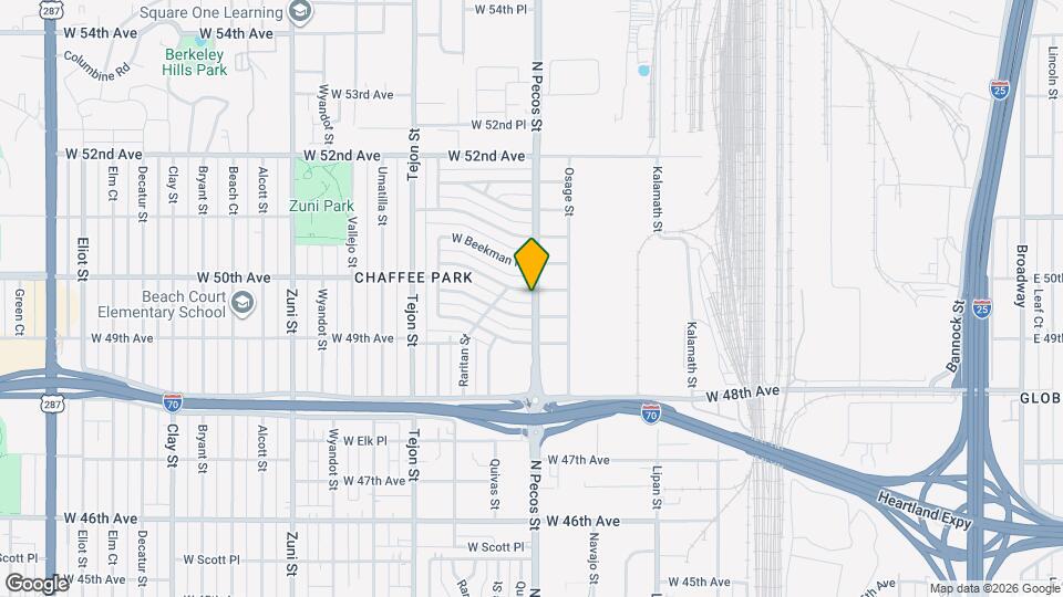 1700 W Stoll Pl Map and Location Details