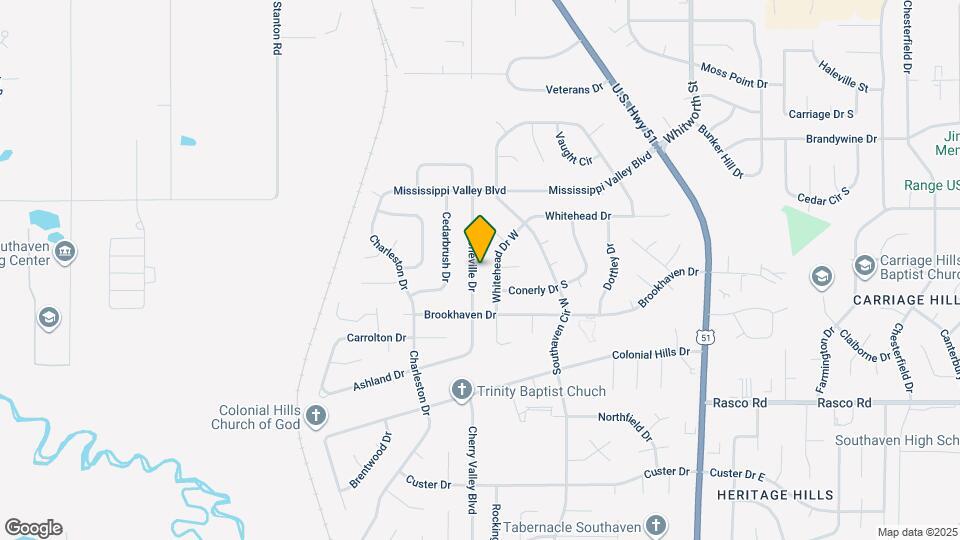 8386 Booneville Dr Map and Location Details