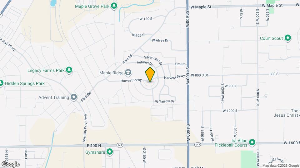 2041 W Crescent Row Map and Location Details