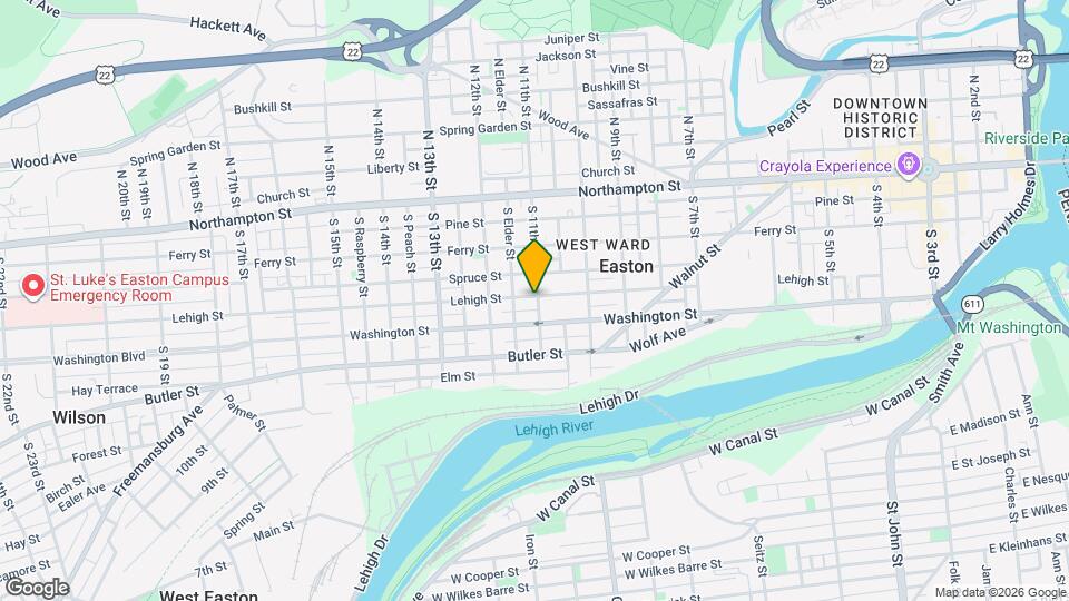 203 S 11th St, Unit 1st floor Map and Location Details