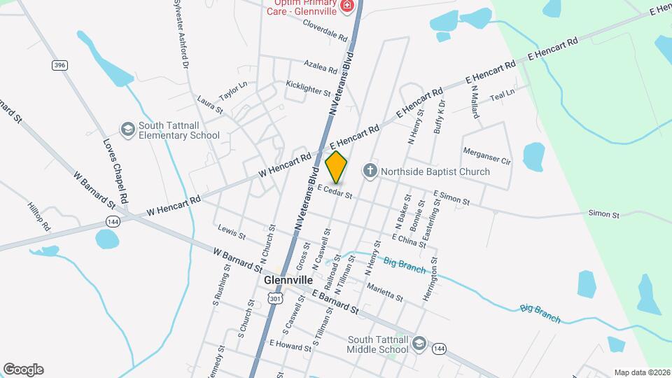 102 W Cedar St Map and Location Details