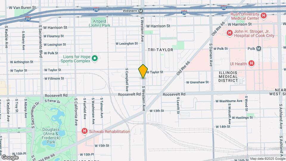 1102 S Western Ave Map and Location Details