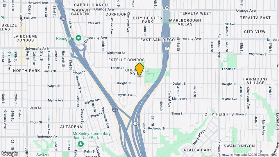 3623 37th St Map and Location Details