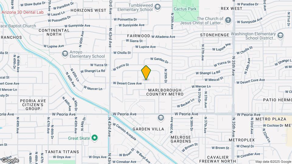 4046 W Desert Cove Ave Map and Location Details