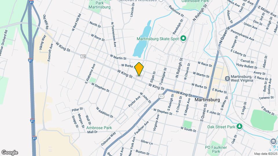 742 W King St Map and Location Details