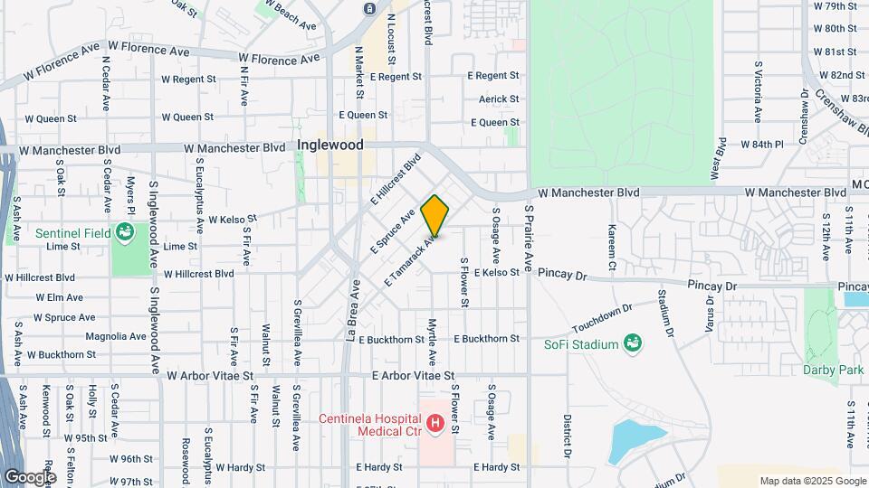 322 E Tamarack Ave Mapa y Detalles de la Ubicación