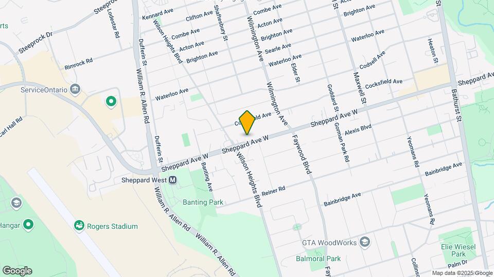 890-890 Sheppard Ave W Map and Location Details