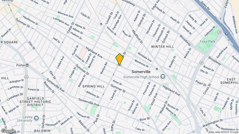 148 Highland Ave, Unit #2 Map and Location Details