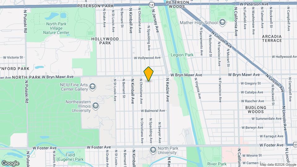 5536 N Spaulding Ave Map and Location Details