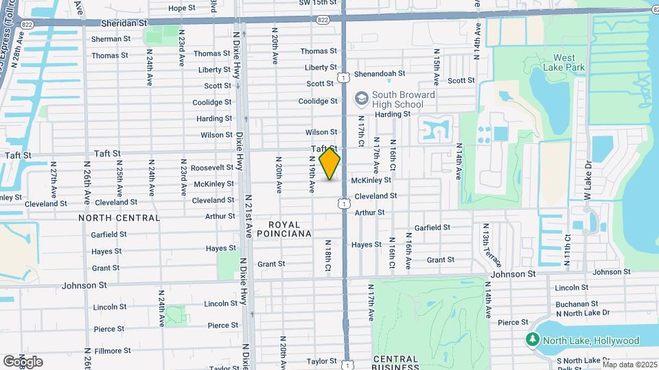 1820 McKinley St Map and Location Details
