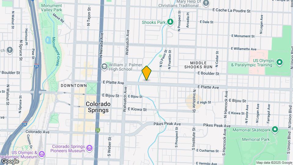 528 E Platte Ave Map and Location Details