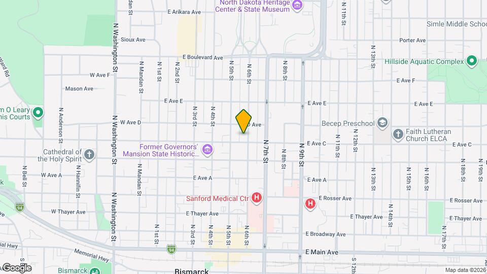 704 N 6th St Map and Location Details