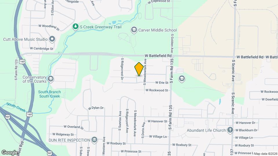 3128 S Overhill Ave Map and Location Details